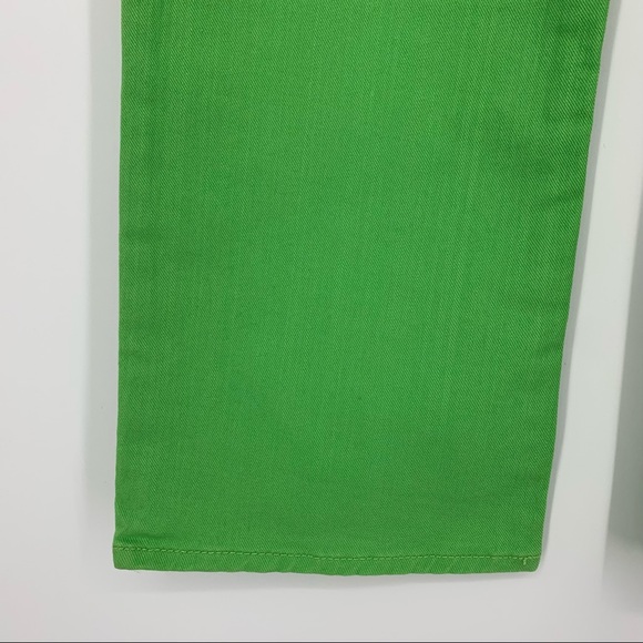 Talbots Capri Pant Signature Flare Crop Green Jean - Picture 5 of 12